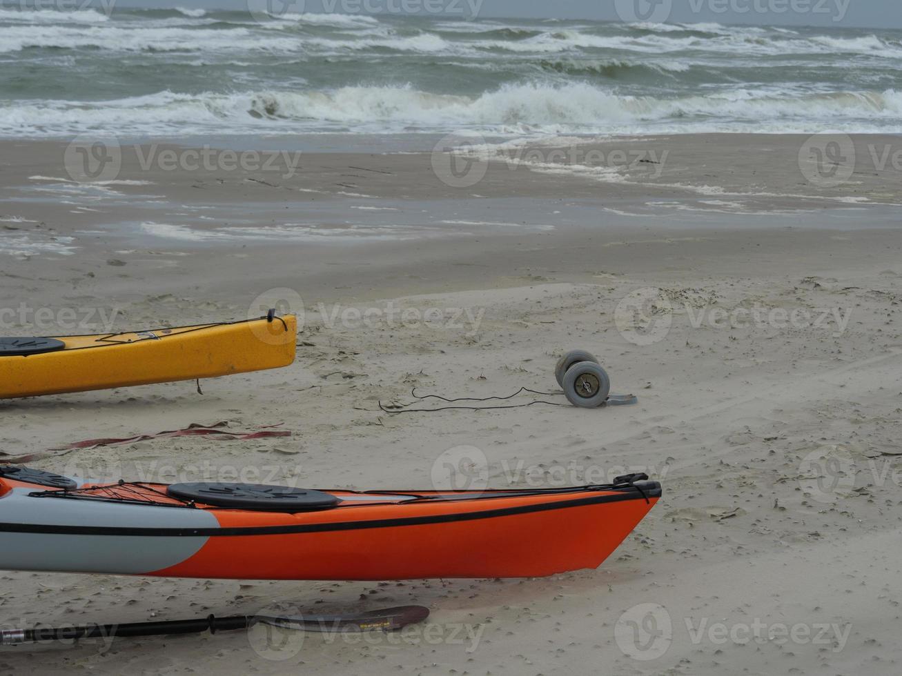 the beach of Juist in germany photo