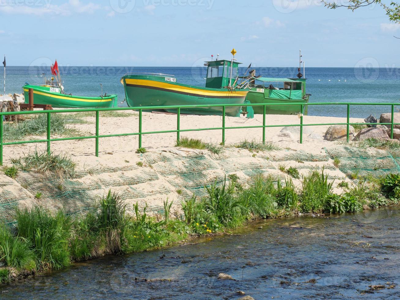 playa en el mar báltico en polonia foto