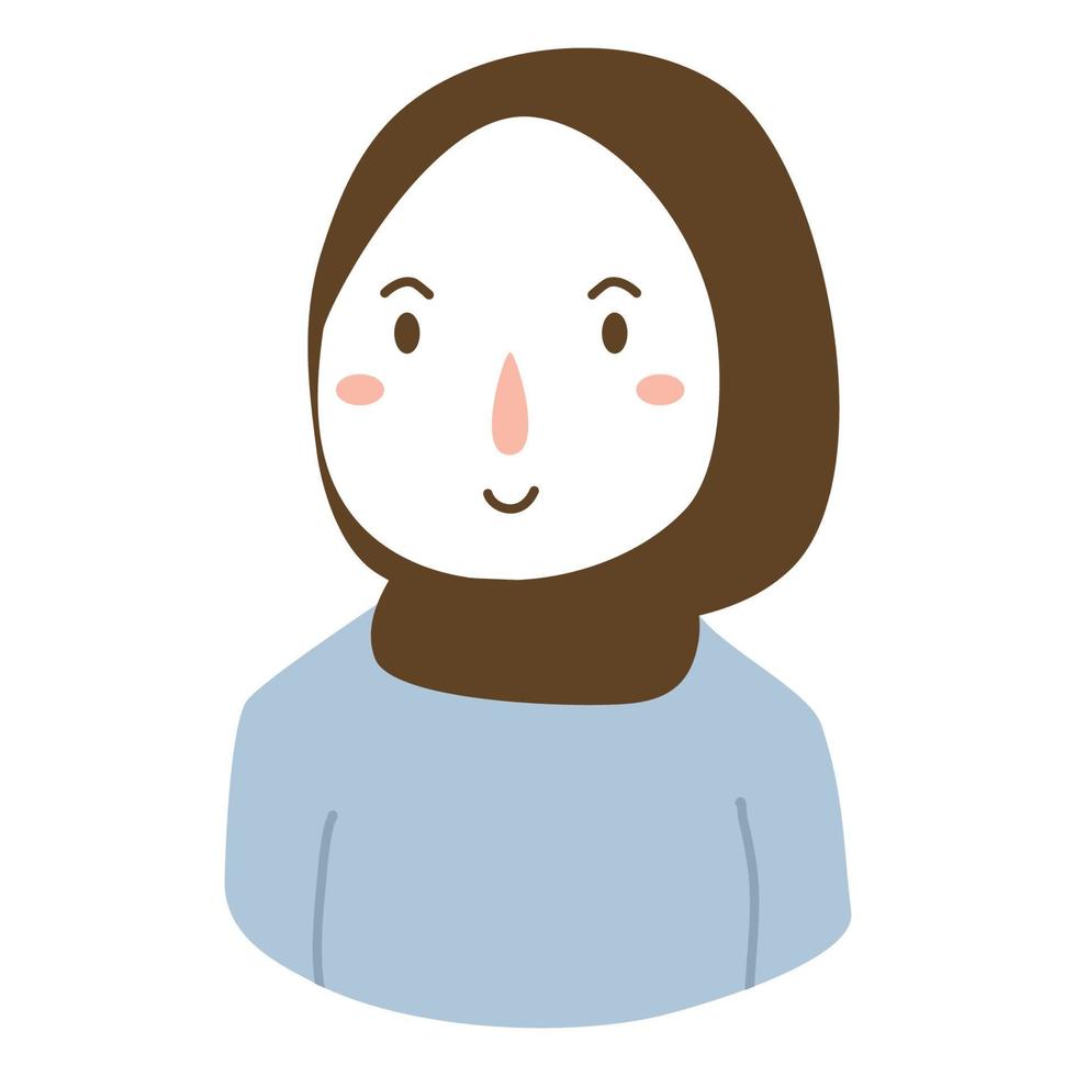 Muslim woman in hijab vector