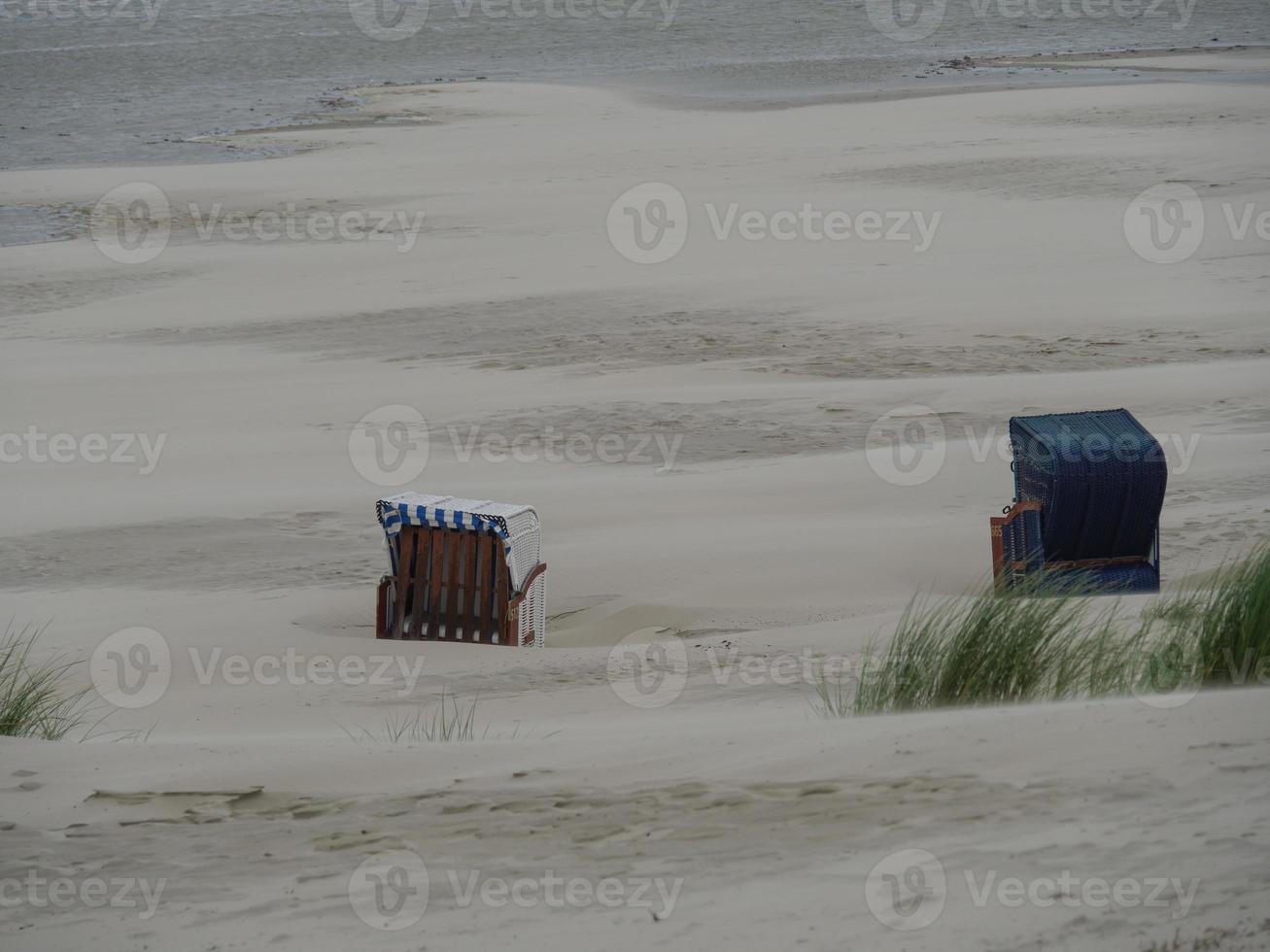 summer tiem at the beach of Juist photo