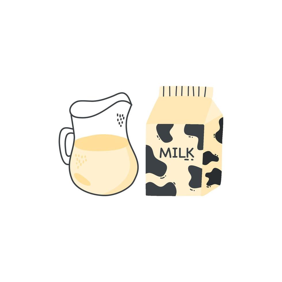 Illustration drawing style of food vector