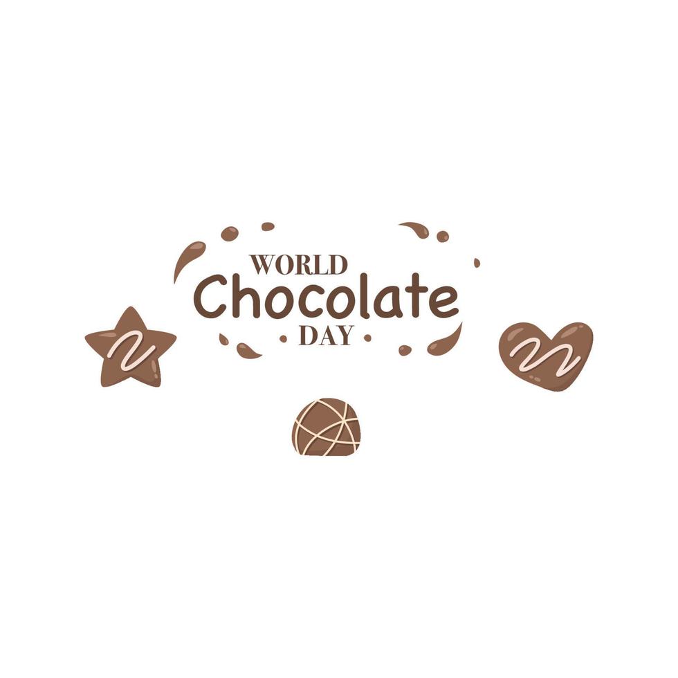 Chocolate bonbons collection vector