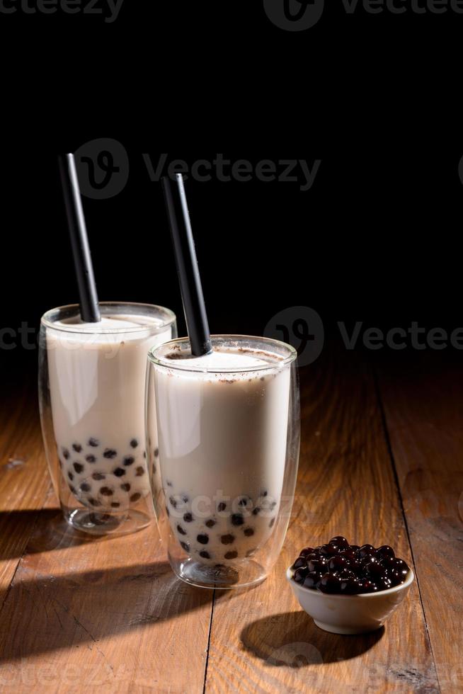 té con leche de taiwán con burbuja foto