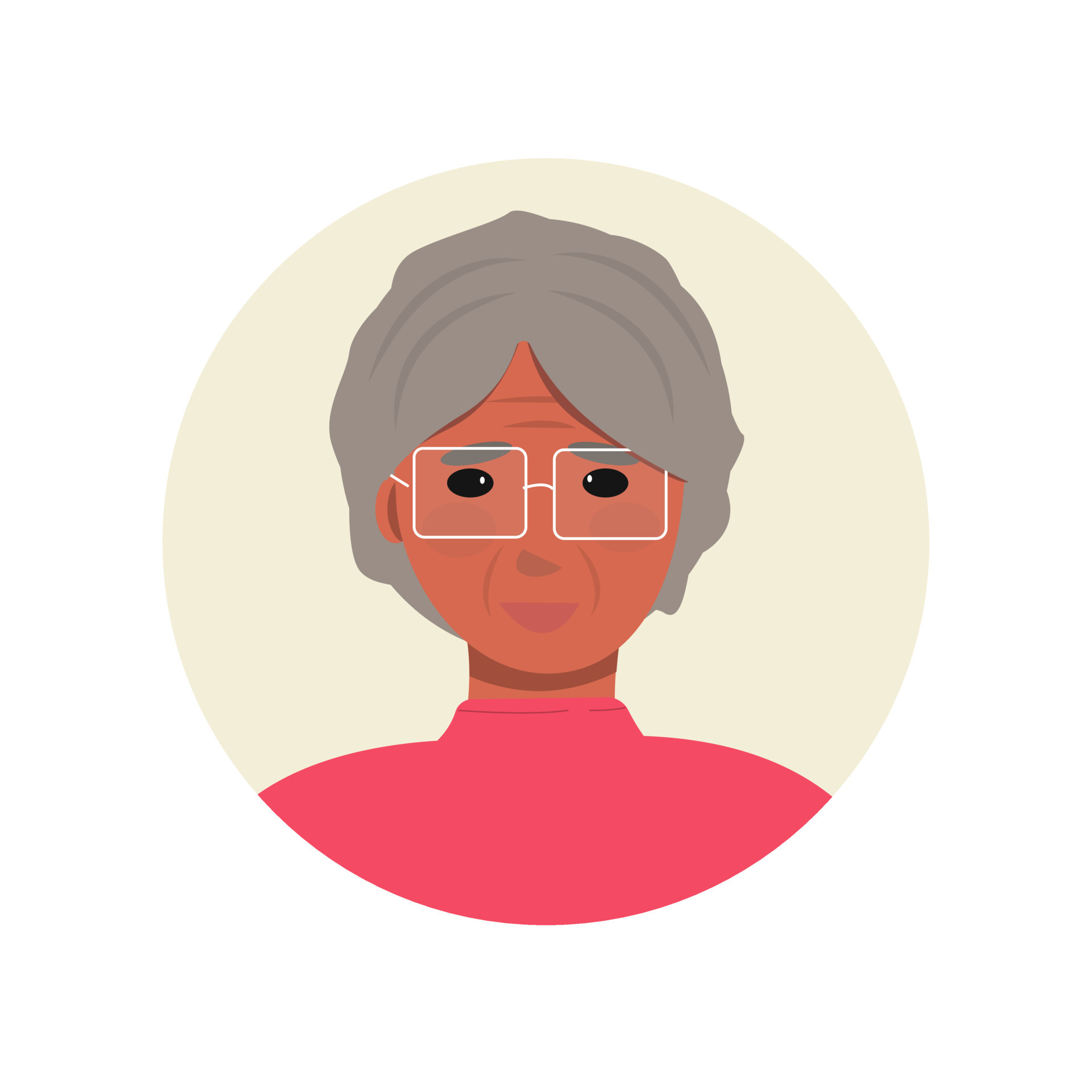 avatar is an elderly grayhaired AfricanAmerican woman with glasses An  adult woman a little dog Cute character for social advertising Profile  for chatbot forum support Vector illustration 7420084 Vector Art at  Vecteezy