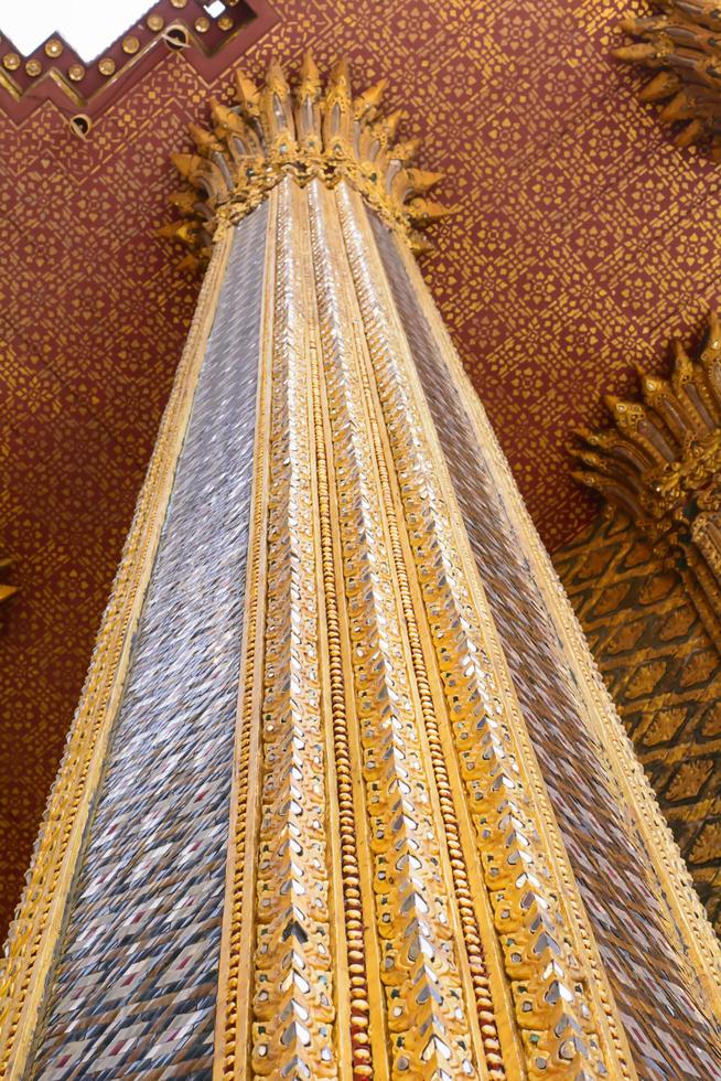 Wat Phra Kaew es un hito de la Tailandia. foto