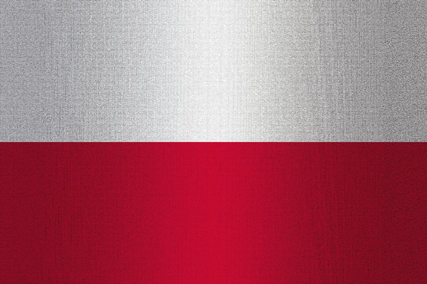 Flag of Poland on stone photo