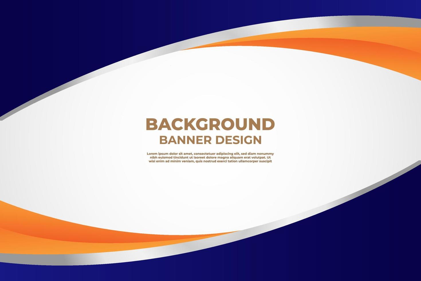 diseño de plantilla de banner de fondo de onda elegante para presentación de negocios vector