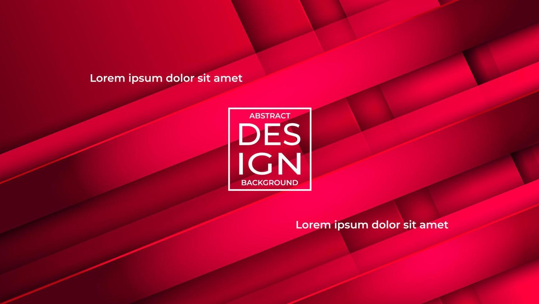 Elegant Red Background Geometrical Shape For Banner, Business Presentation, Wallpaper and Flayer vector