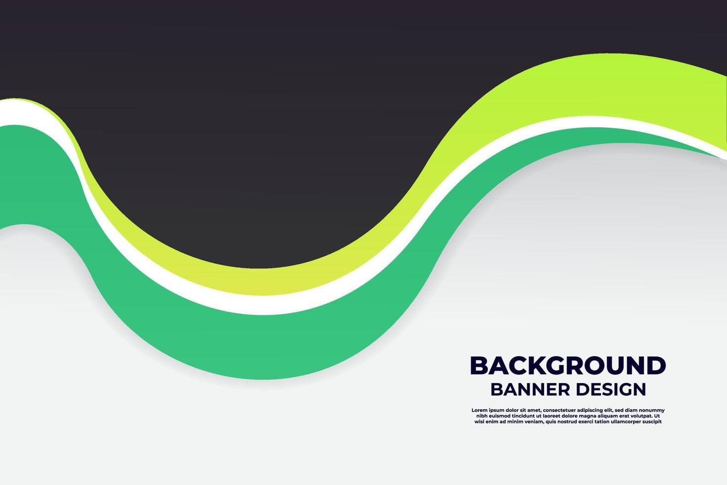 Wave Background Template Design for Banner and Business Presentation vector