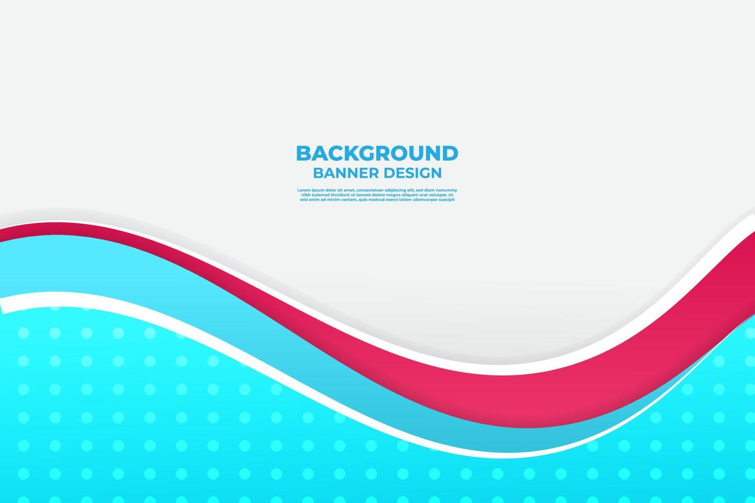 Wave Background Blue and Red Gradient Color For Banner, Flyer, and Business Presentation vector