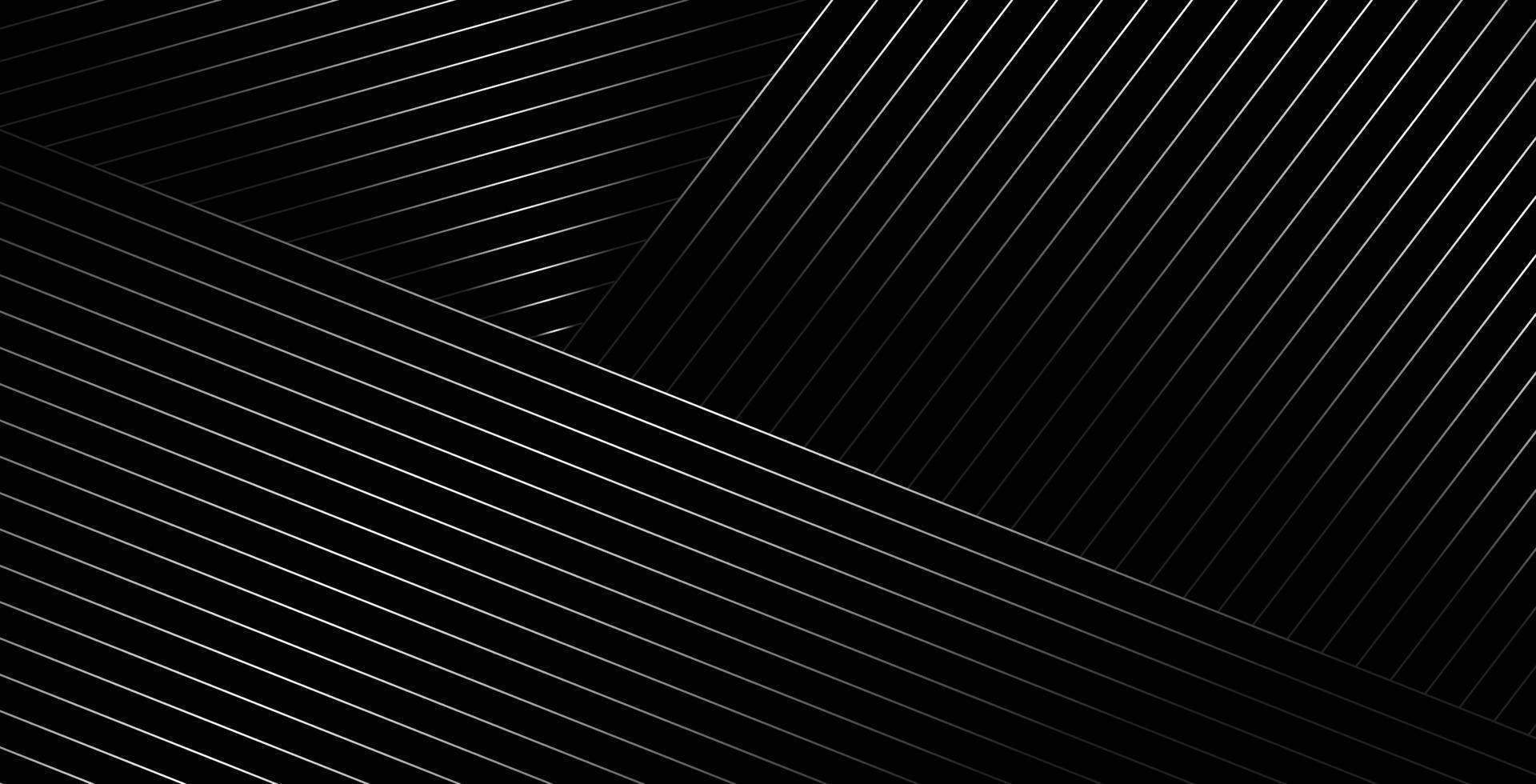 fondo negro abstracto con líneas diagonales vector