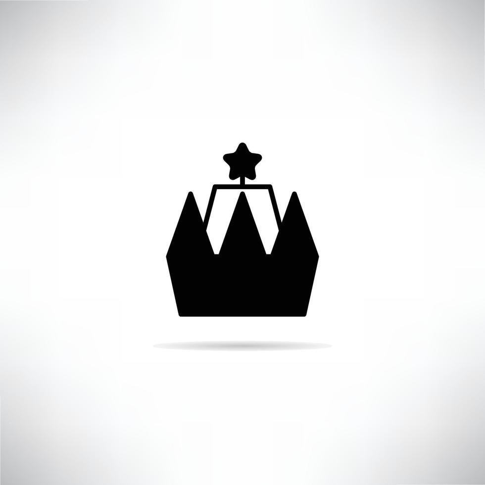 crown and star icon illustration vector