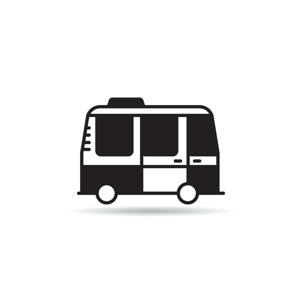 van and recreational vehicle icon vector