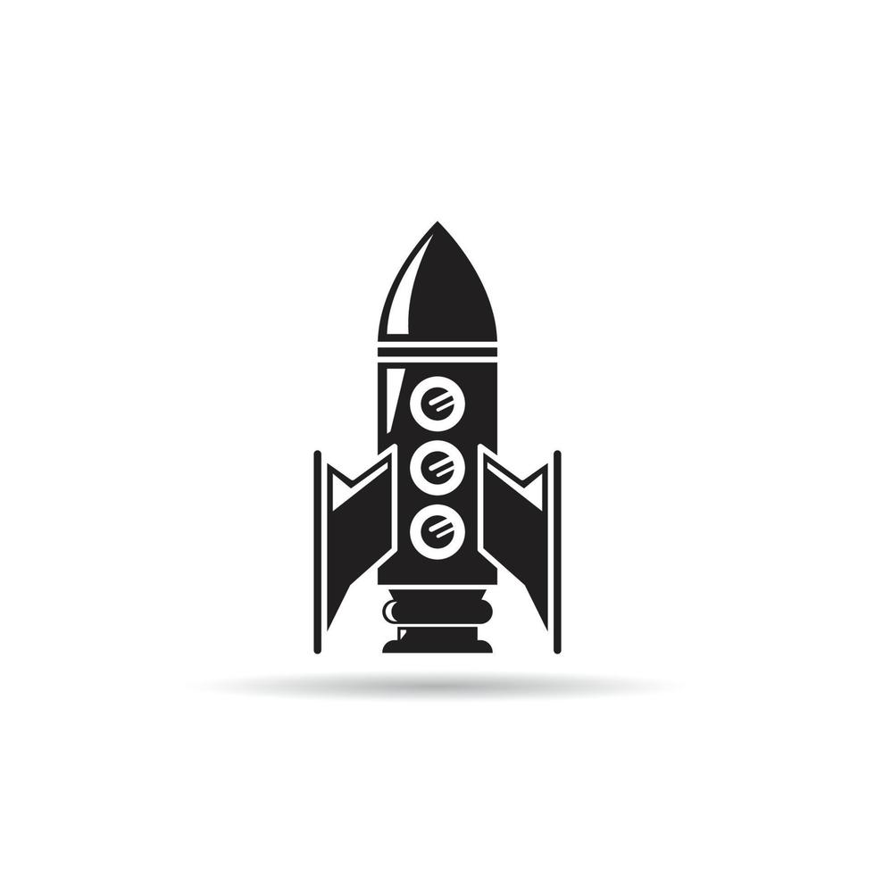 spaceship icon illustration vector
