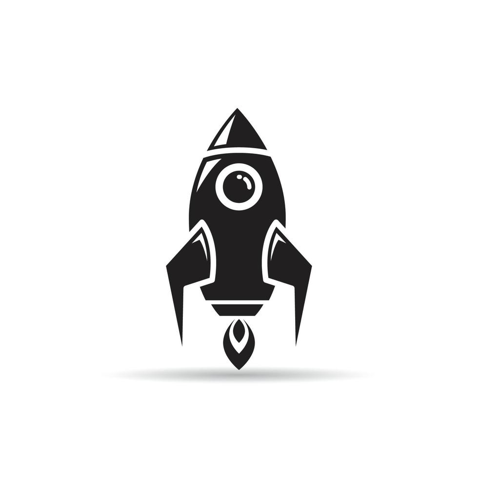 rocket icon illustration vector