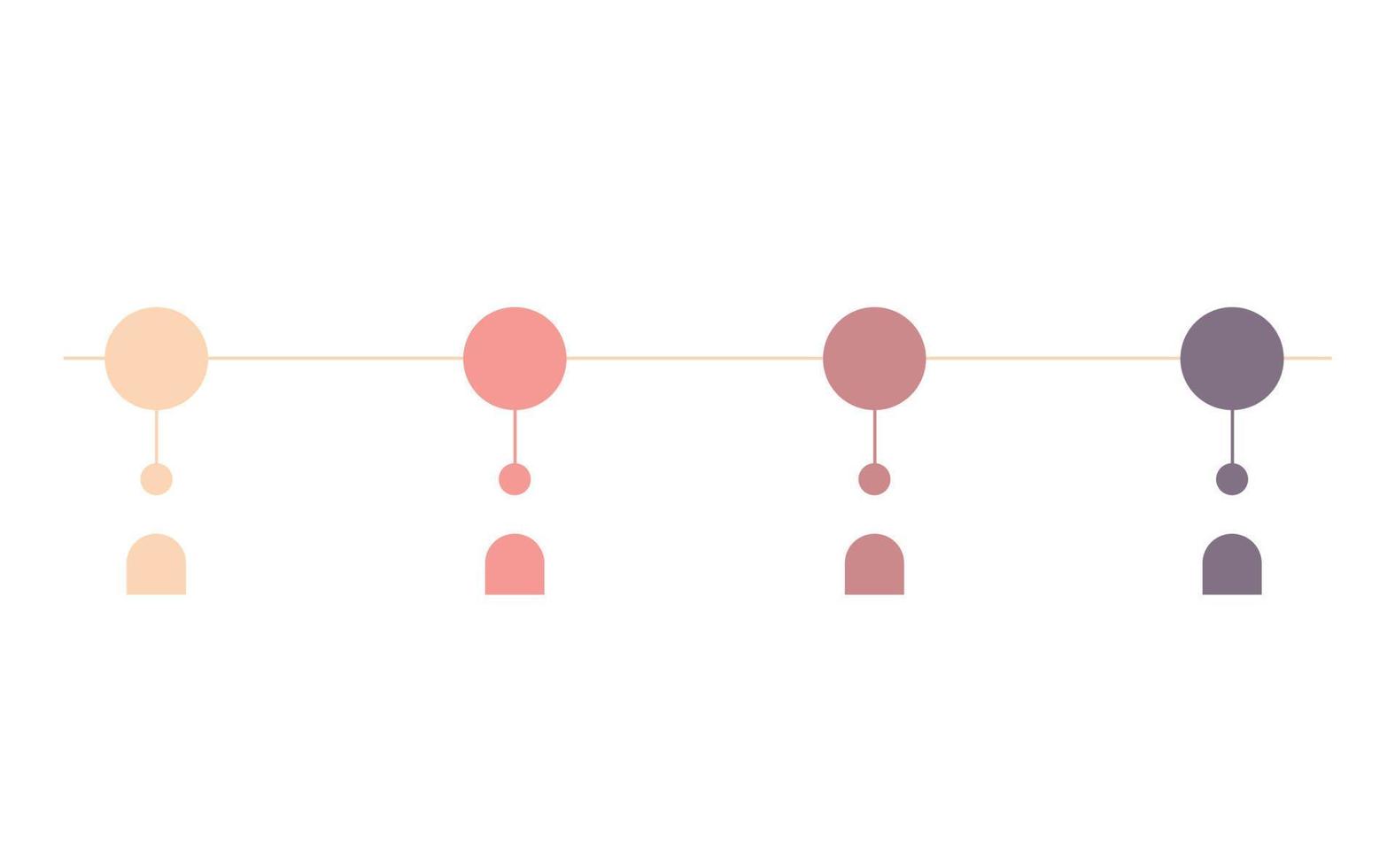 círculo de negocios iconos de infografía de línea de tiempo diseñados para plantilla de fondo abstracto elemento de hito diagrama moderno tecnología de proceso gráfico de presentación de datos de marketing digital vector