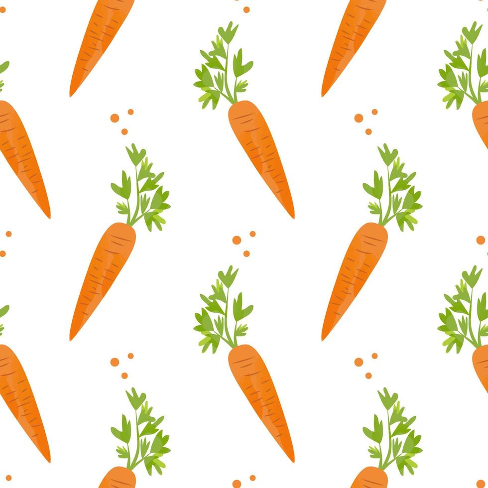 Seamless pattern Carrots. Vector illustration