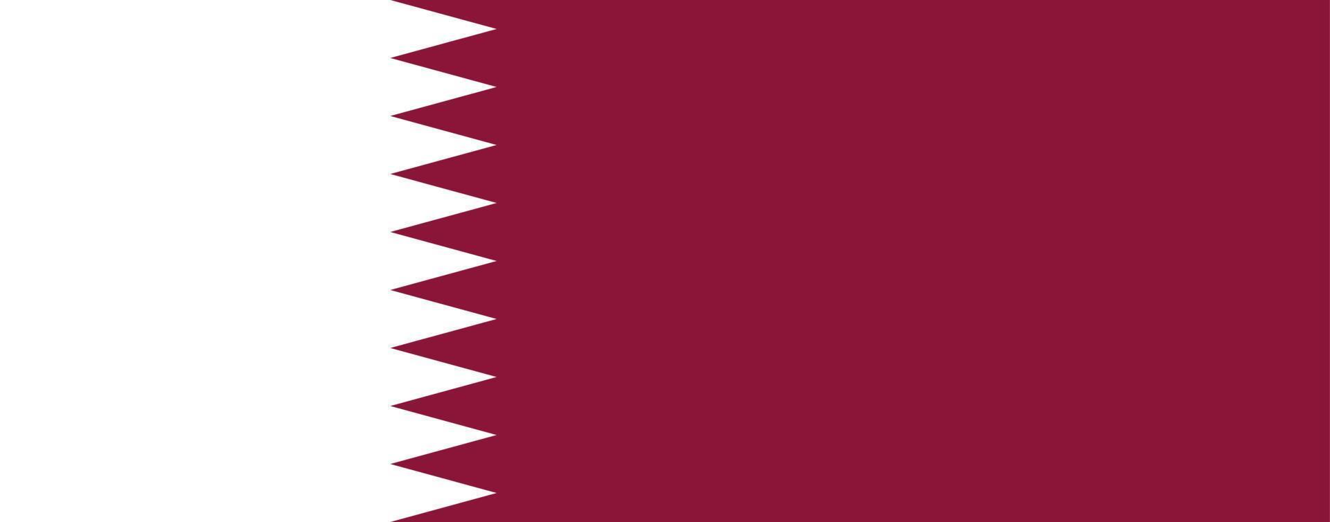 Qatar flag vector EPS 10