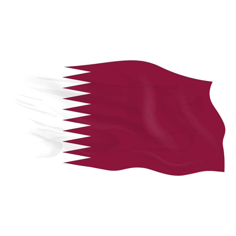 Qatar flag vector EPS 10