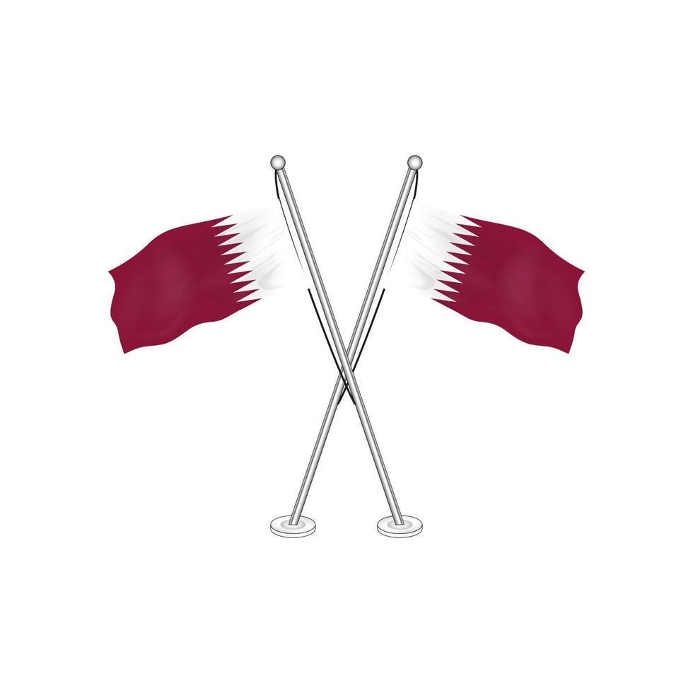 Qatar flag vector EPS 10