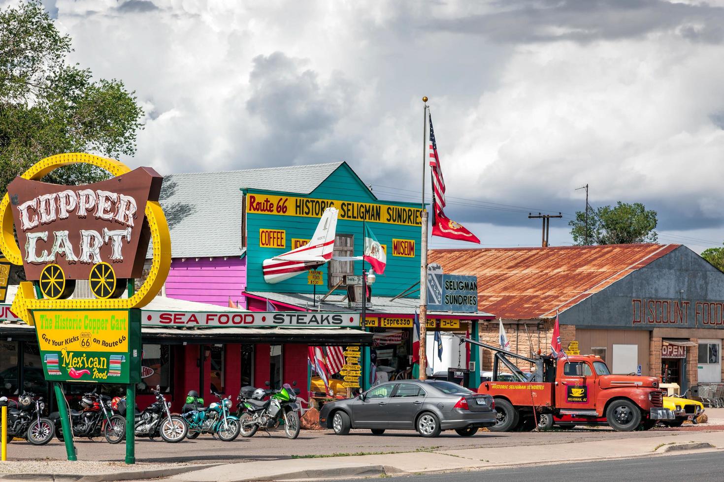 Seligman, Arizona, USA, 2011.  The Copper Cart photo