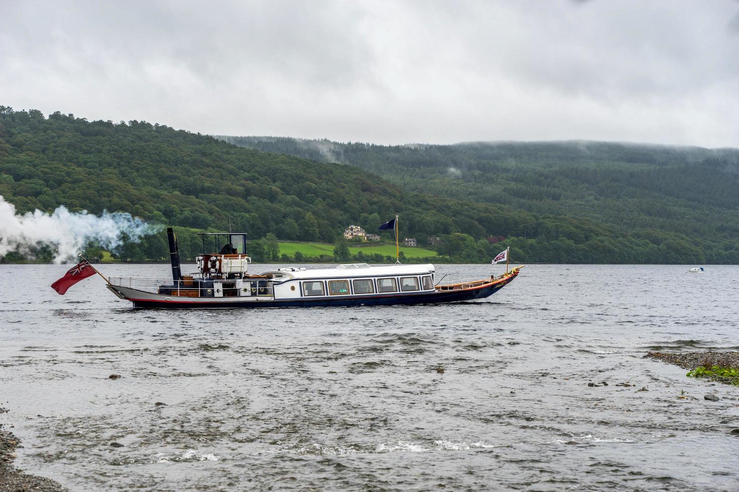 Coniston, Lake District, Cumbria, UK, 2015. Steam Yacht Gondola photo