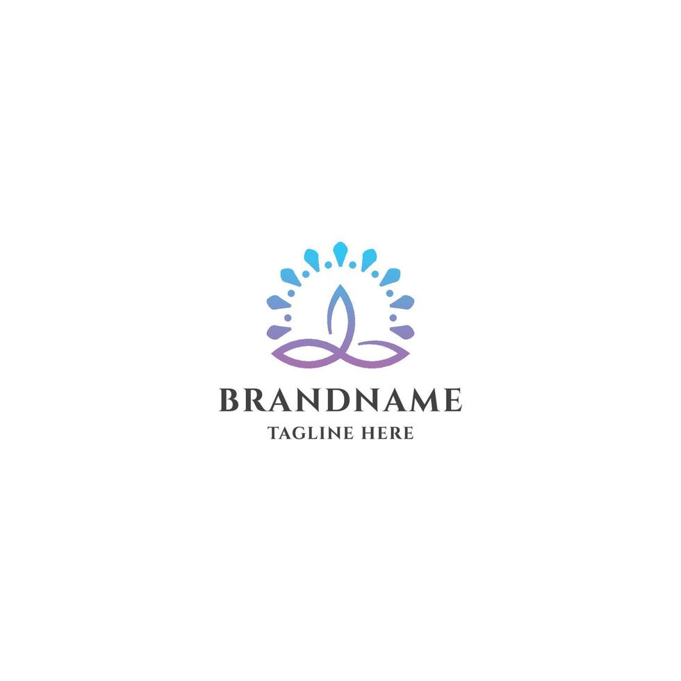 Yoga logo icon design template vector