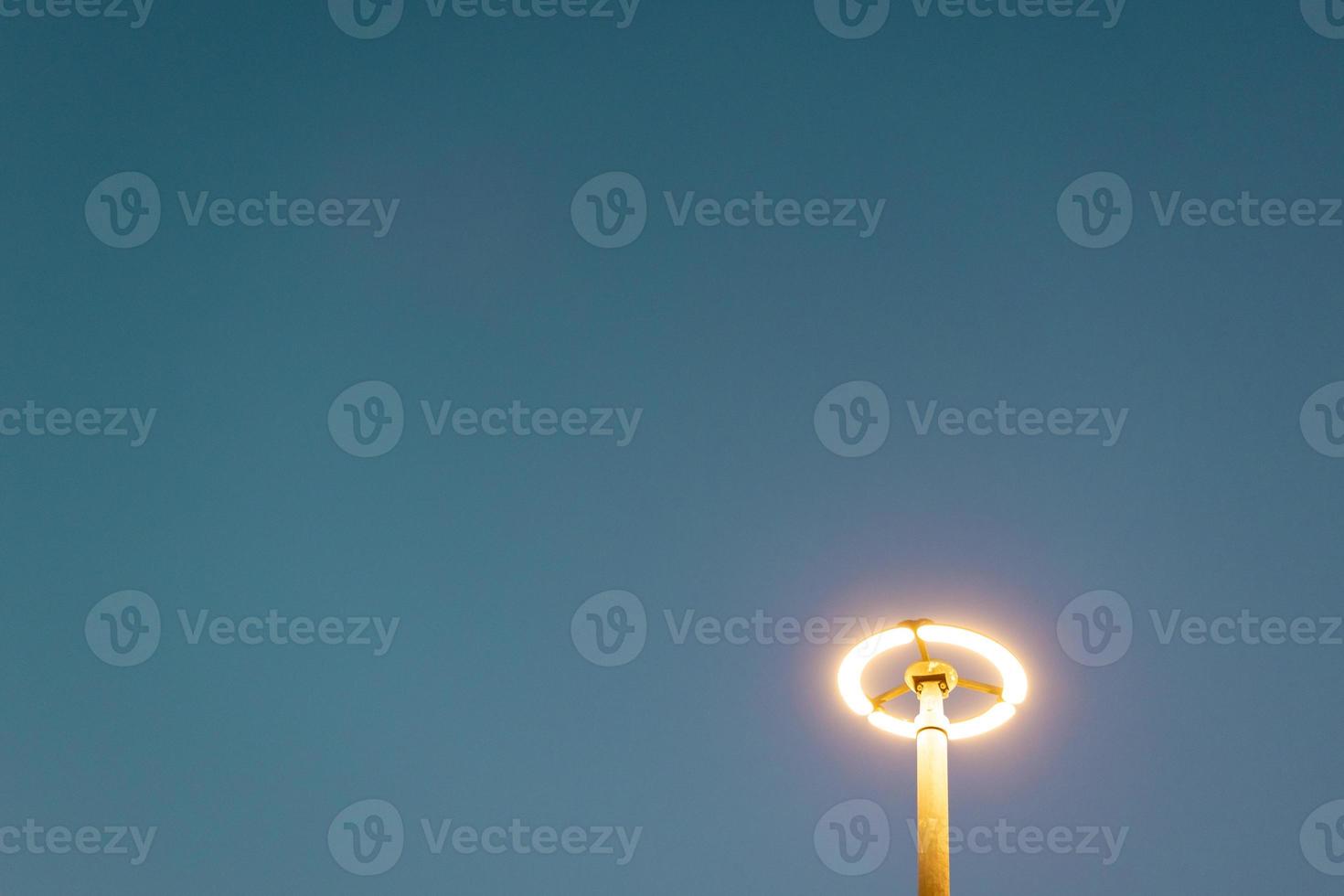 lantern against the background of the night sky photo