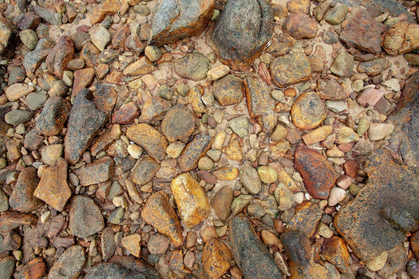 Pebble stones at the sea photo