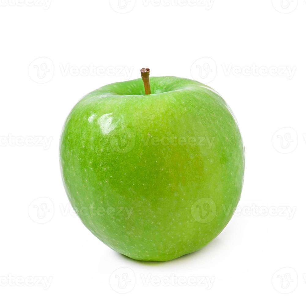 Green apple isolated on white background photo