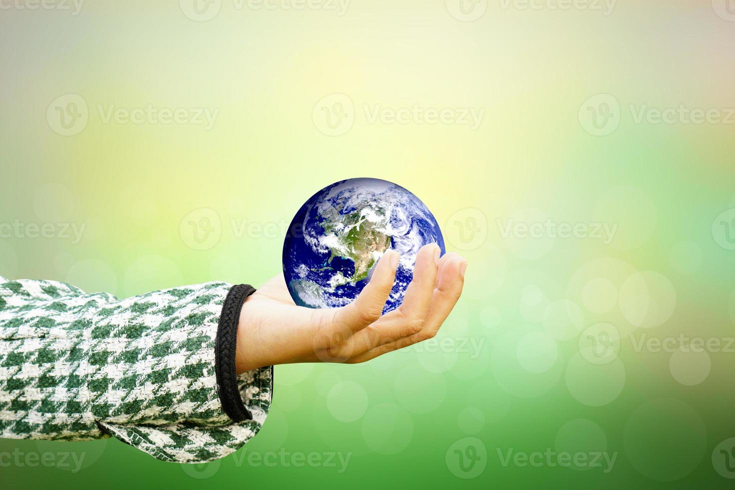 We love the world of ideas,Human help take care of the world, the world in human hands. Elements of this image furnished by NASA. photo