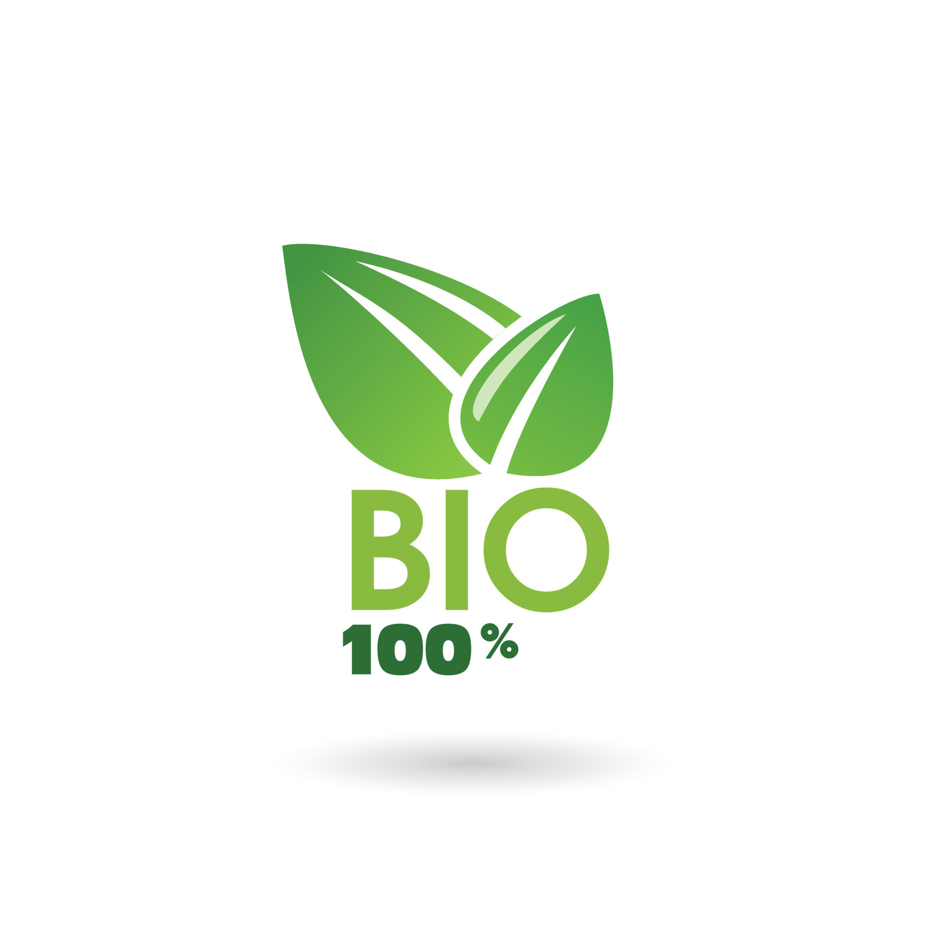 BIO logotype A text logo image that said BIO 100 in fresh green color
