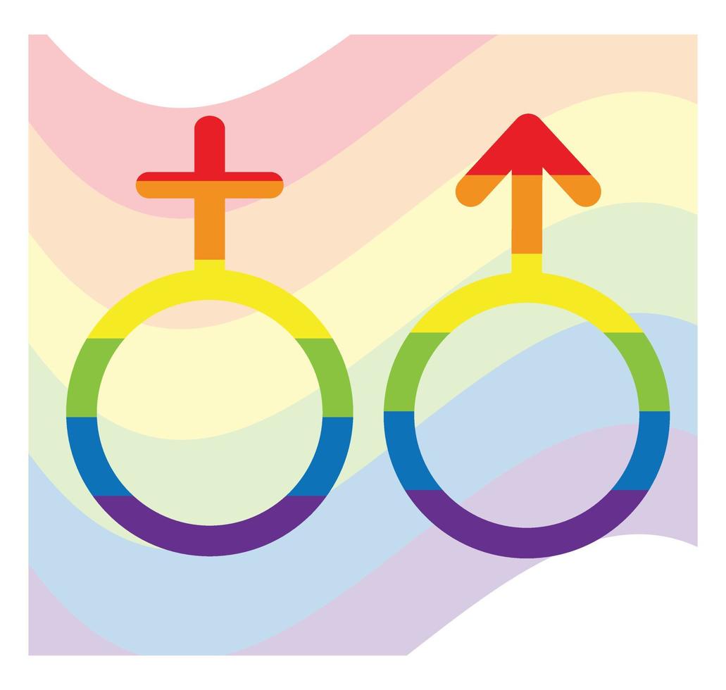 A sign with a flag for LGBT Pride Day. Illustration Stop homophobia for the International Day against Homophobia. vector