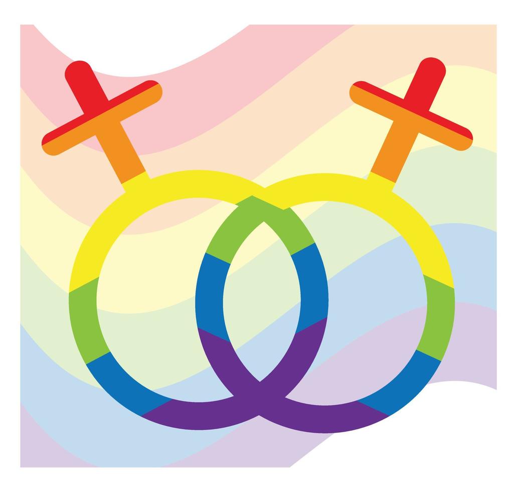 A sign with a flag for LGBT Pride Day. Illustration Stop homophobia for the International Day against Homophobia. vector