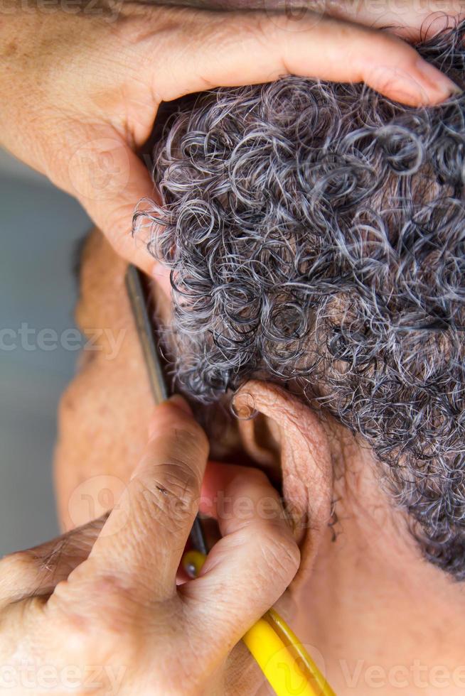 Grandma curly hair photo