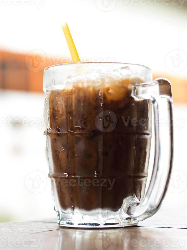 Cold coffee glass. photo