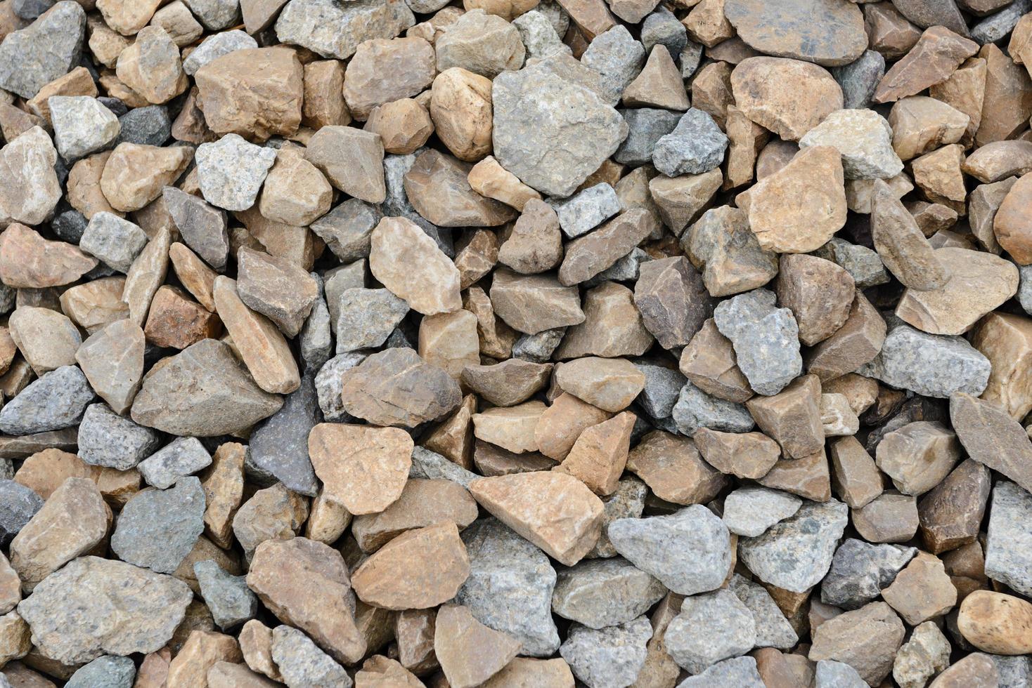 Rough gravel rock found at some Railroad tracks - texture, background photo