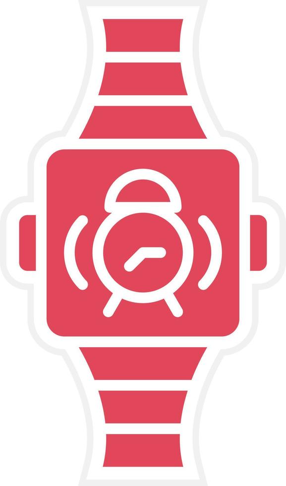 Smartwatch Alarm Icon Style vector