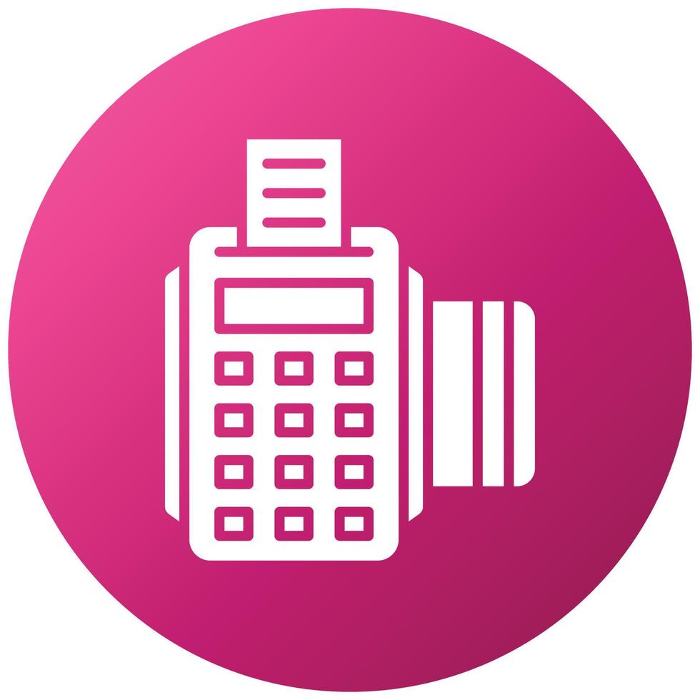 Credit Card Machine Icon Style vector