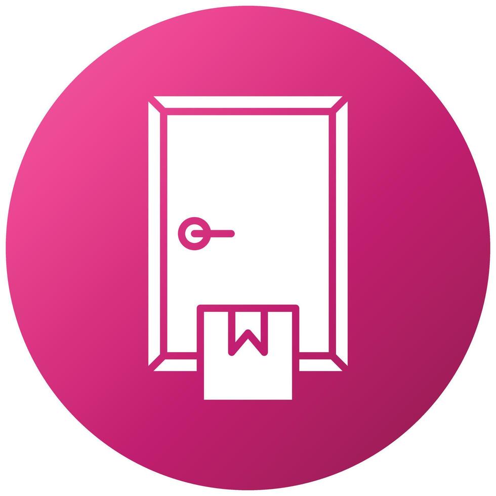 Door Delivery Icon Style vector