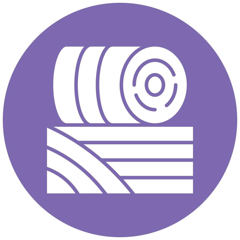 Hay Bale Icon Style vector