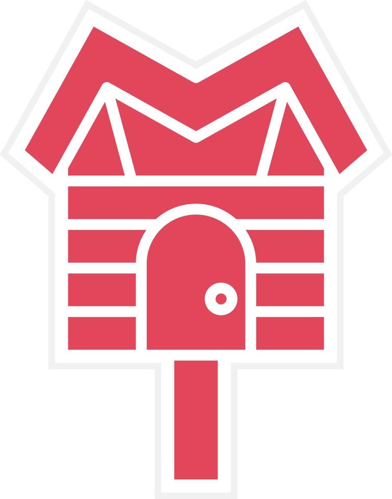 Bird House Icon Style vector