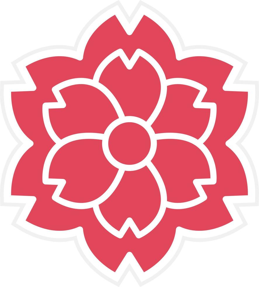 Cherry Blossom Icon Style vector