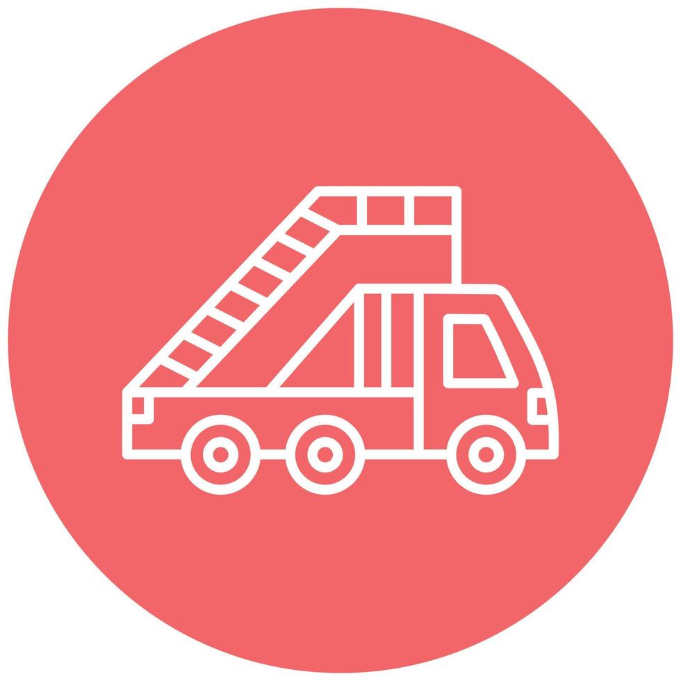 Ladder Truck Icon Style vector