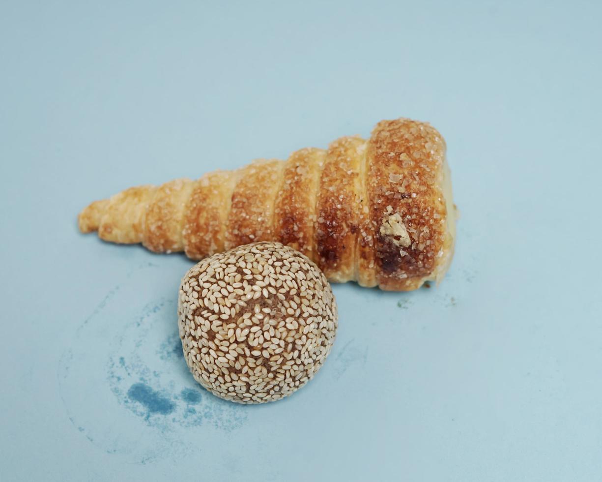 Several kinds of colorful traditional market snacks and various flavors, the background for the design template. Typical Indonesian snacks that many people like. Usually served when a guest arrives. photo