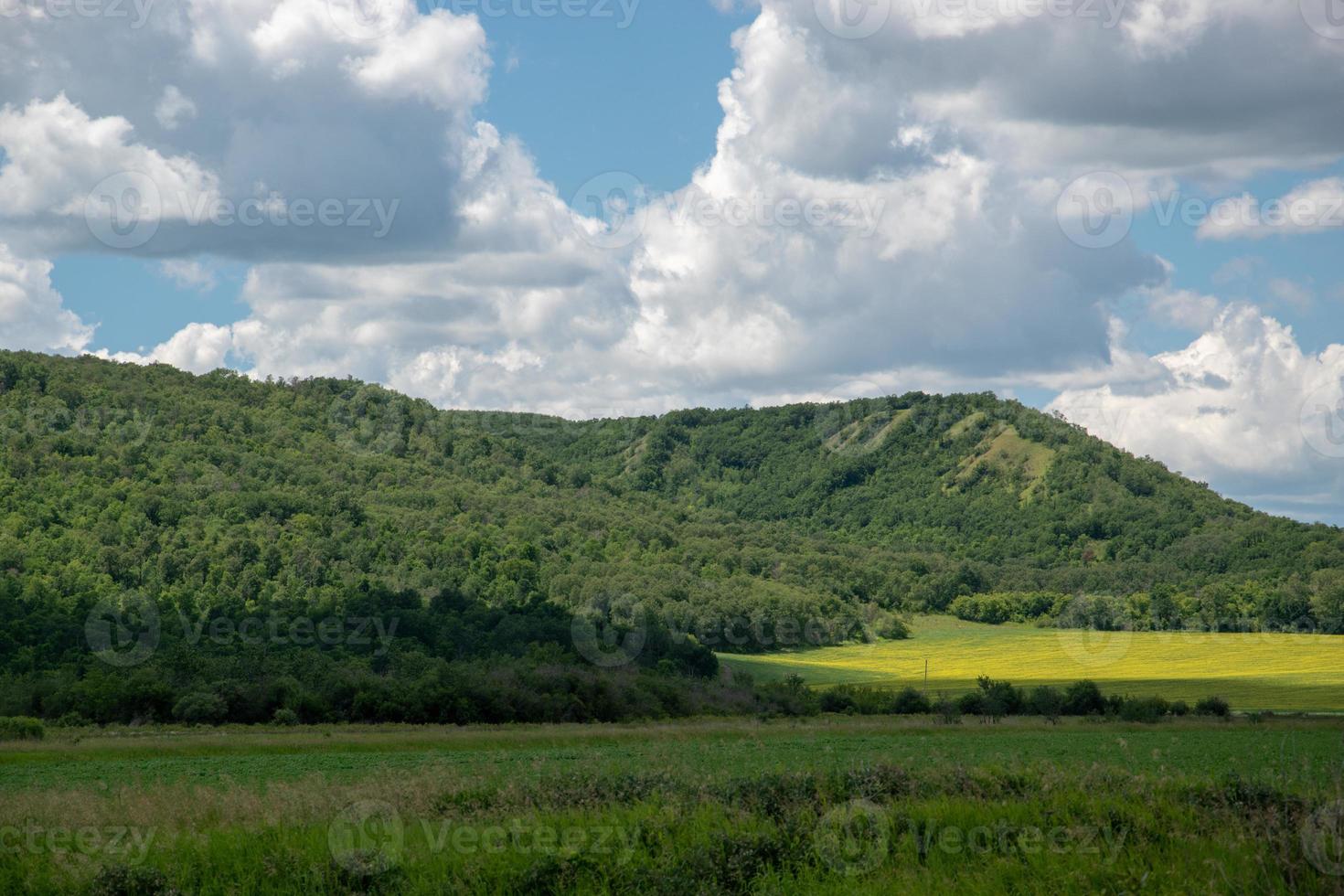 Farm land in the Qu'Appelle Valley, Eastern Saskatchewan, Canada. photo