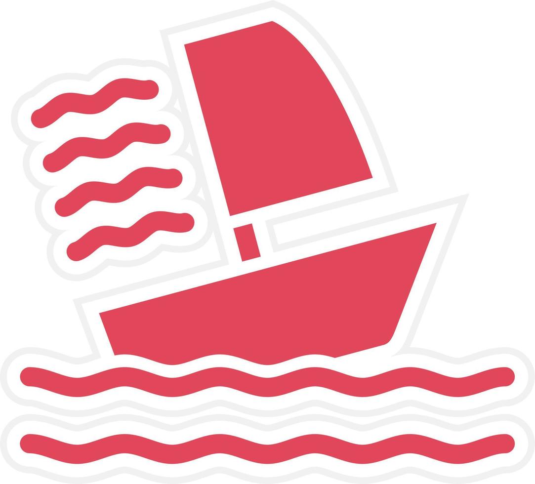 Windsurf Icon Style vector