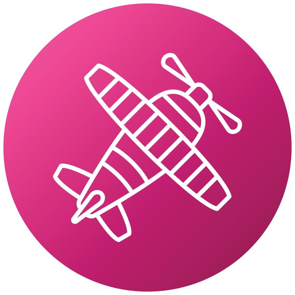 Biplane Icon Style vector