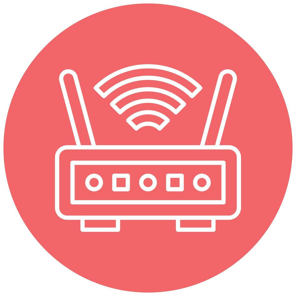Wireless Router Icon Style vector