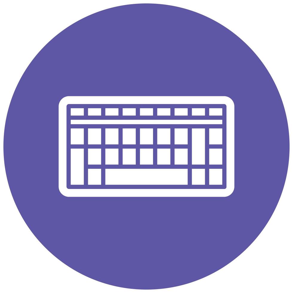 estilo de icono de teclado vector